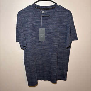 Men's VRST Blue & White Essential Pocket Short Sleeve Tee M